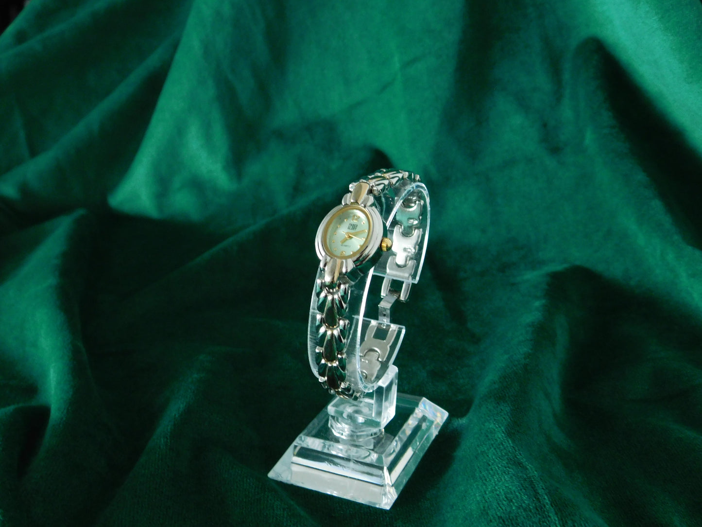 Faded glory dual tone watch