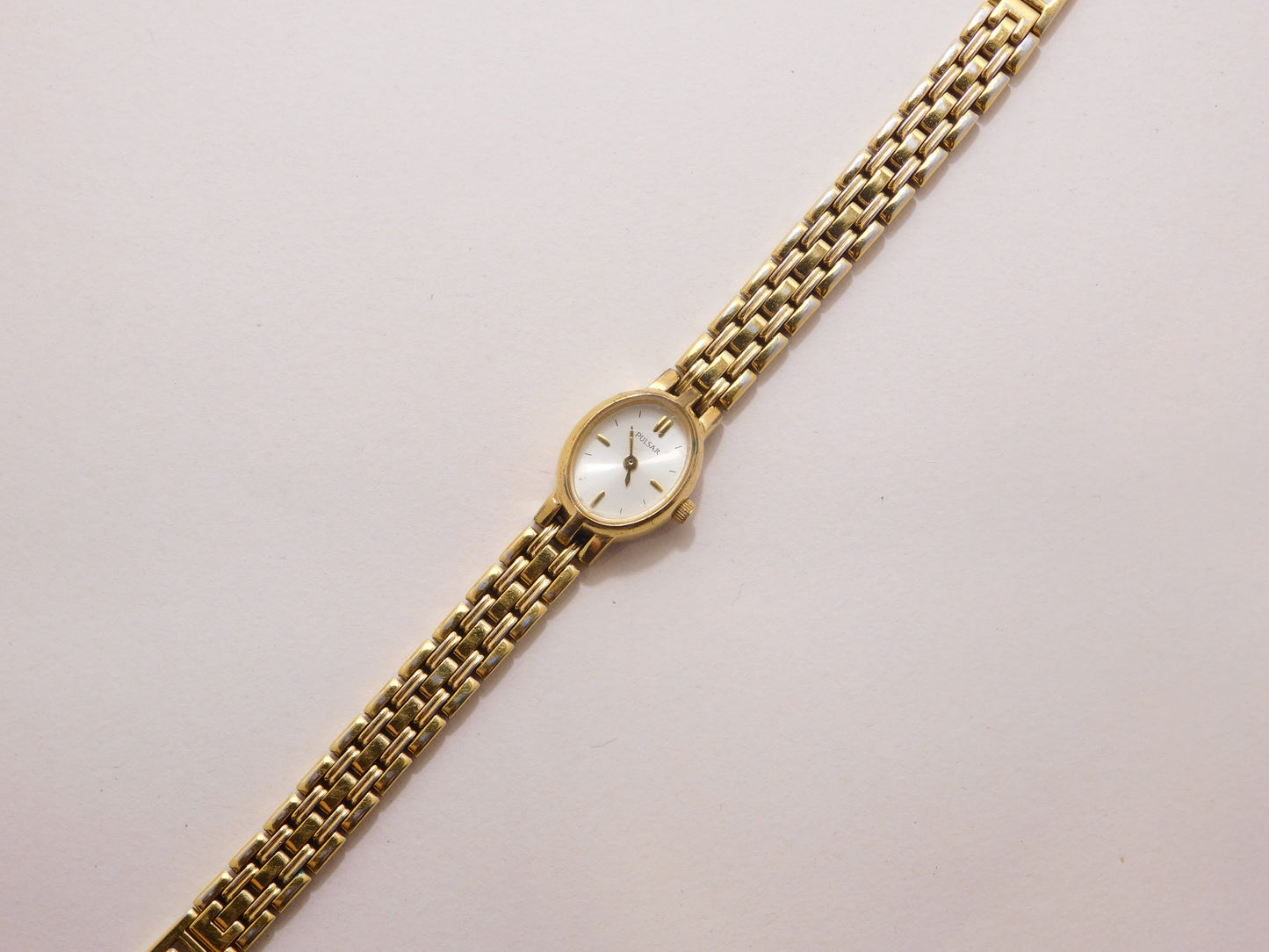 Pulsar oval gold watch