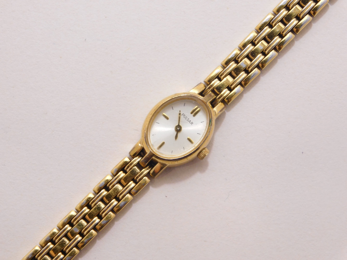 Pulsar oval gold watch