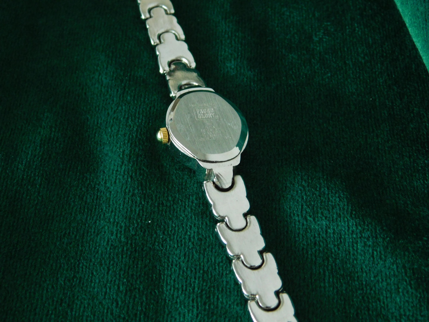 Faded glory dual tone watch