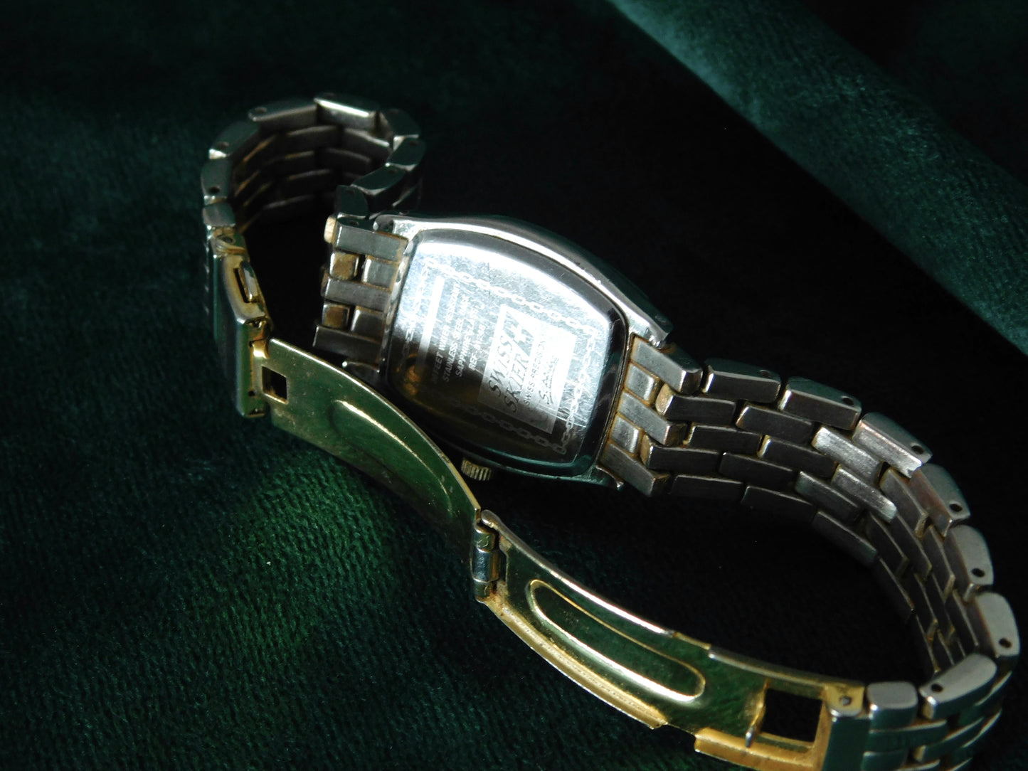 Swiss skier dual tone watch