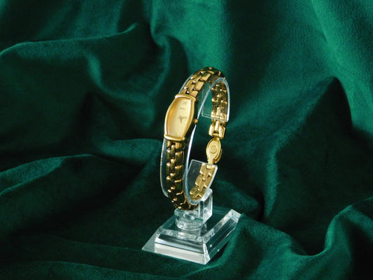 Seiko gold oval watch