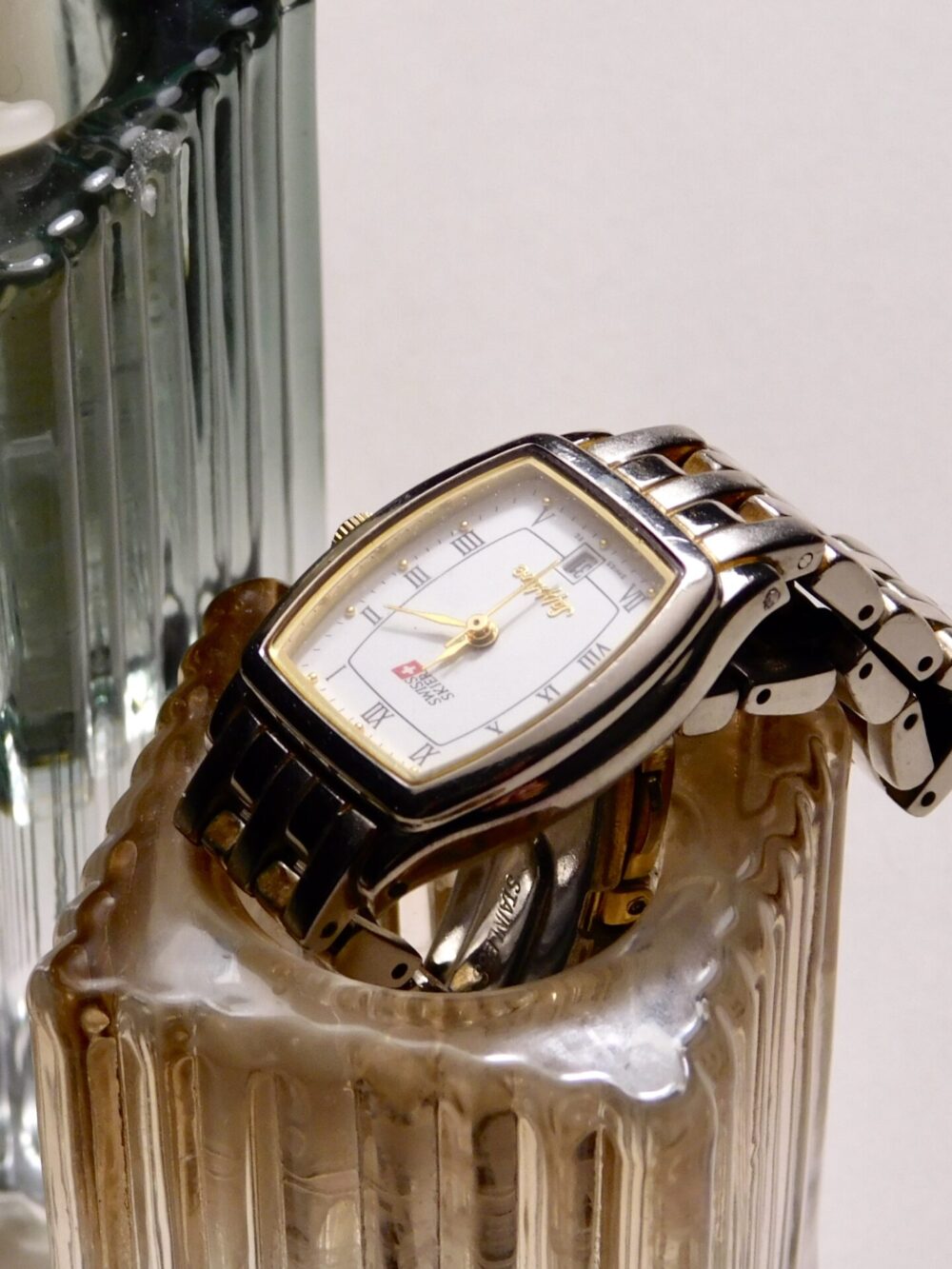 Swiss skier silver watch - Image 2