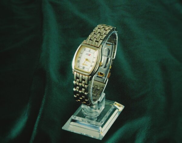 Swiss skier silver watch