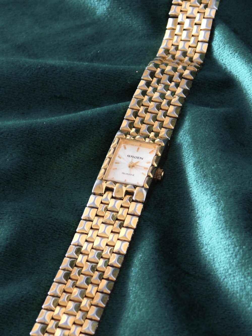 Gruen straight gold watch - Image 4