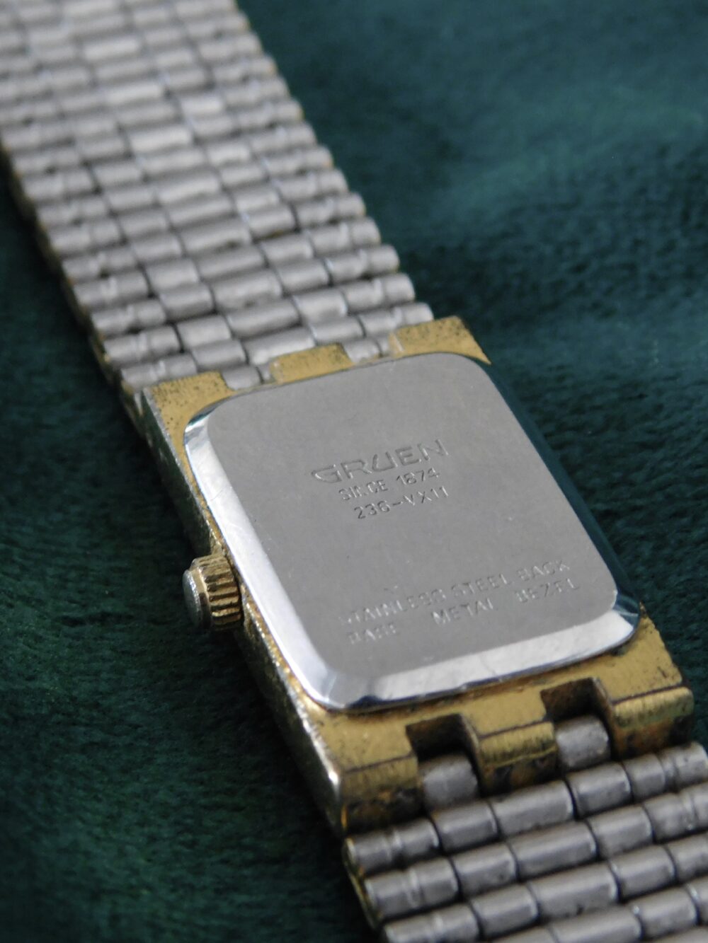 Gruen straight gold watch - Image 6