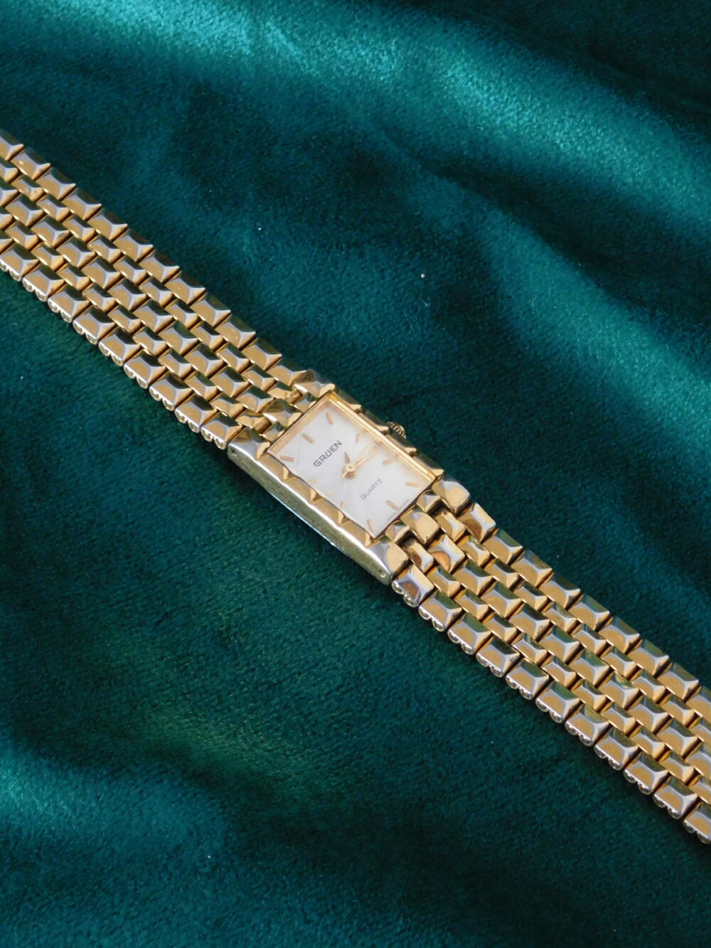 Gruen straight gold watch - Image 7