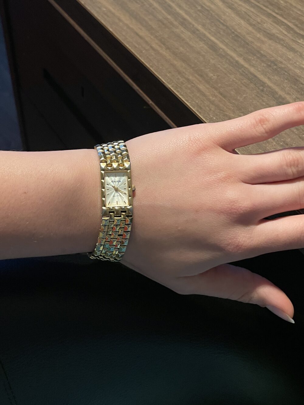 Gruen straight gold watch - Image 8